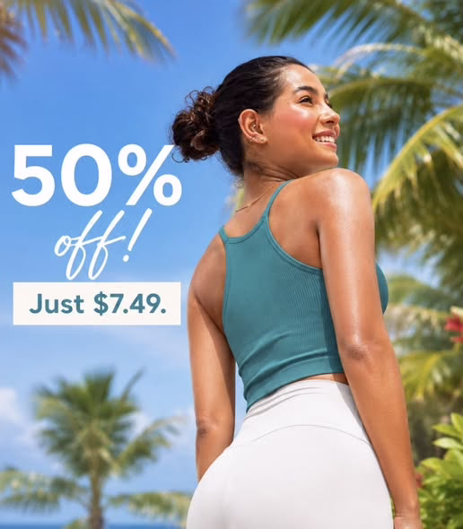 Racerback Ribbed Knit Cami