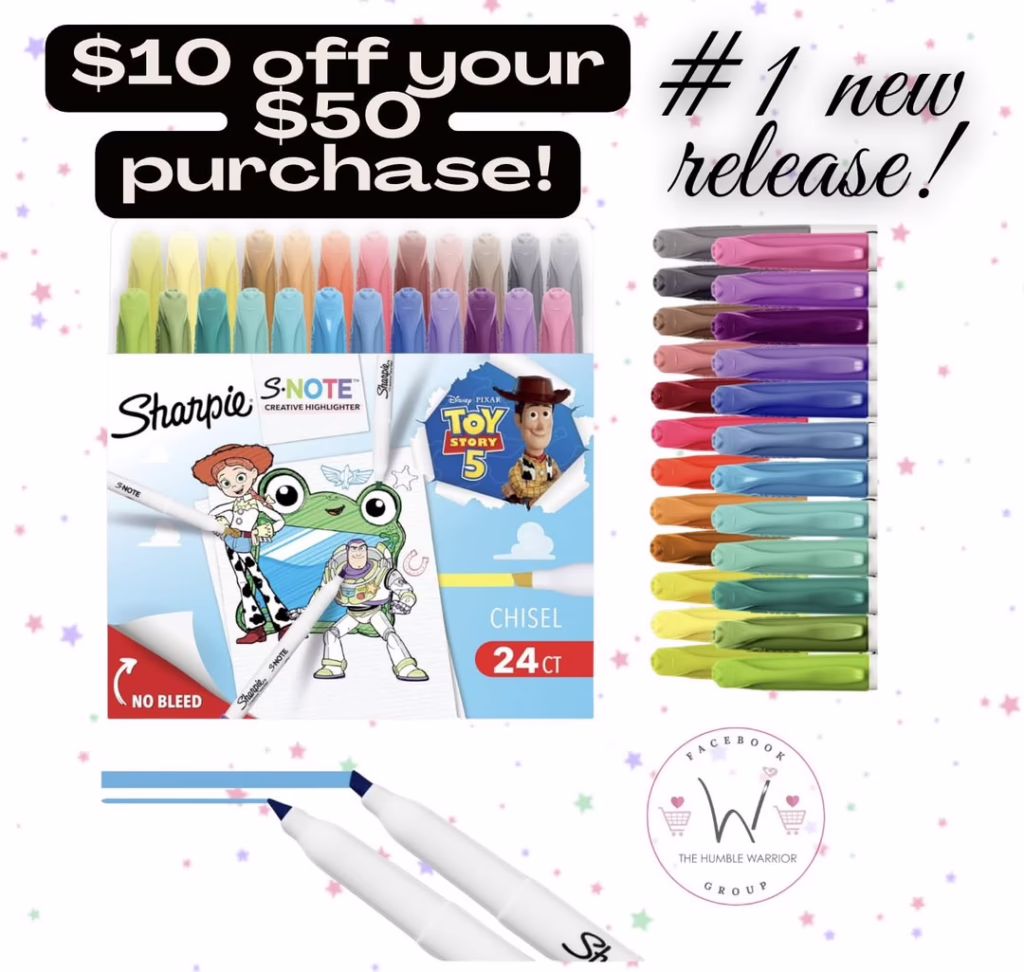 Toy Story 5 Sharpie S-Note Creative Highlighters