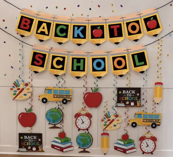 Back to School Decorations Set