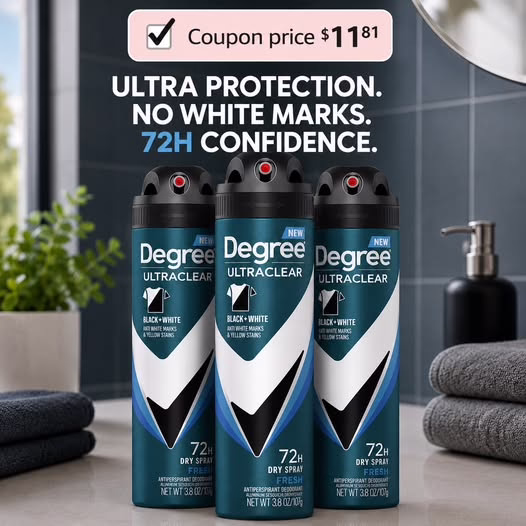 Degree Men Black + White Antiperspirant Spray