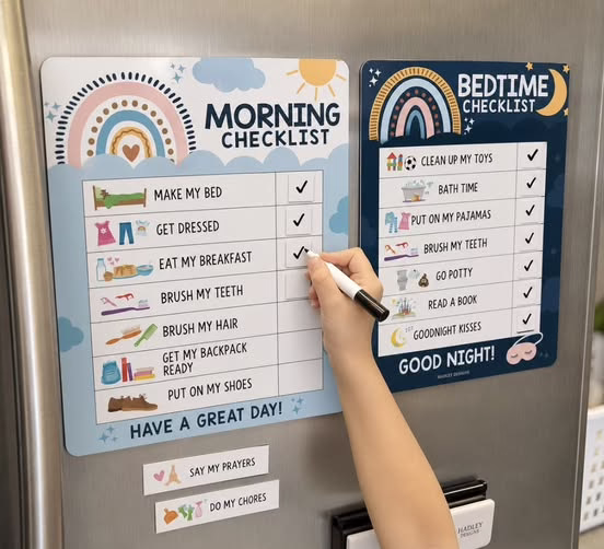 Morning & Bedtime Routine Chart