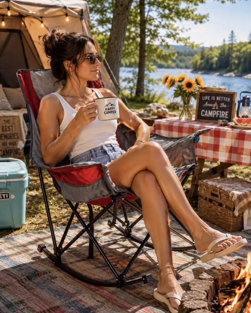 Oversized Rocking Camping Chair