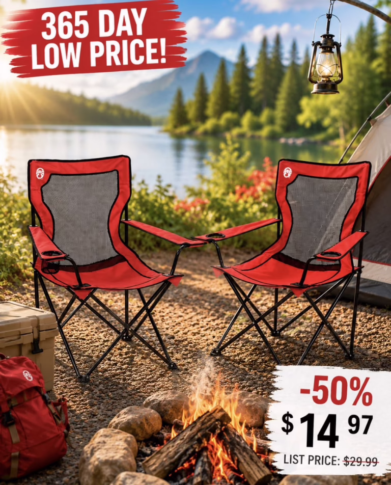 Coleman Broadband Mesh Quad Camping Chair