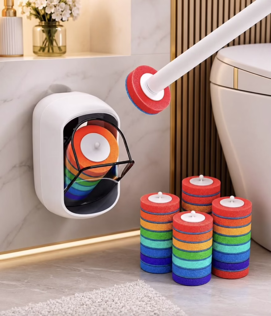 Disposable Toilet Brush Kit