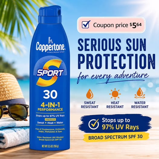 Coppertone Sport Continuous Sunscreen Spray