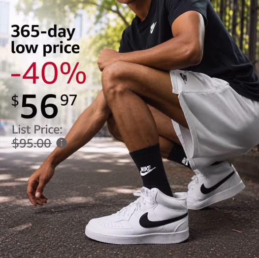 Nike Men’s Court Vision Mid Next Nature Shoes