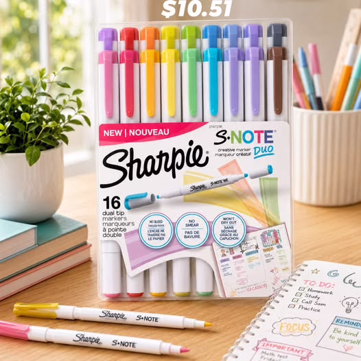 Sharpie S-Note Duo Dual-Tip Creative Highlighters!