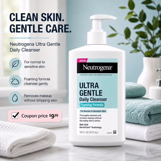 Neutrogena Ultra Gentle Foaming Facial Cleanser