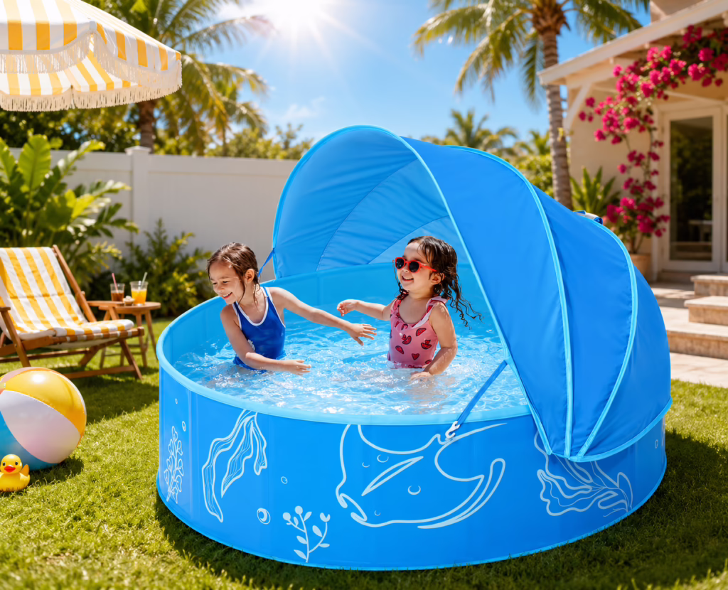 Portable Pool with Canopy