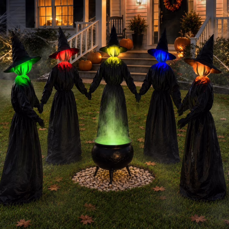 5 Pack Light Up Witches