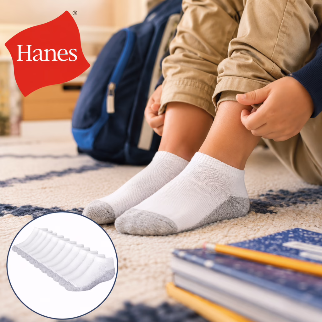 Hanes 12 Pack Kids Socks