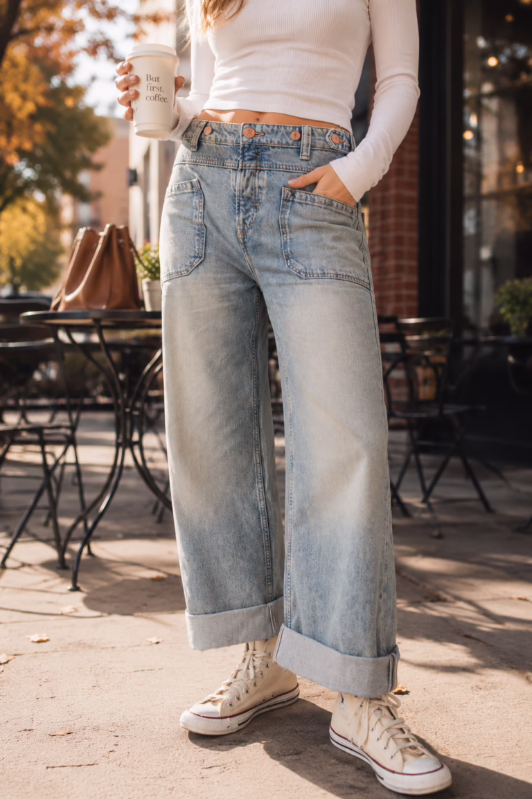 Free People Cuffed Jean