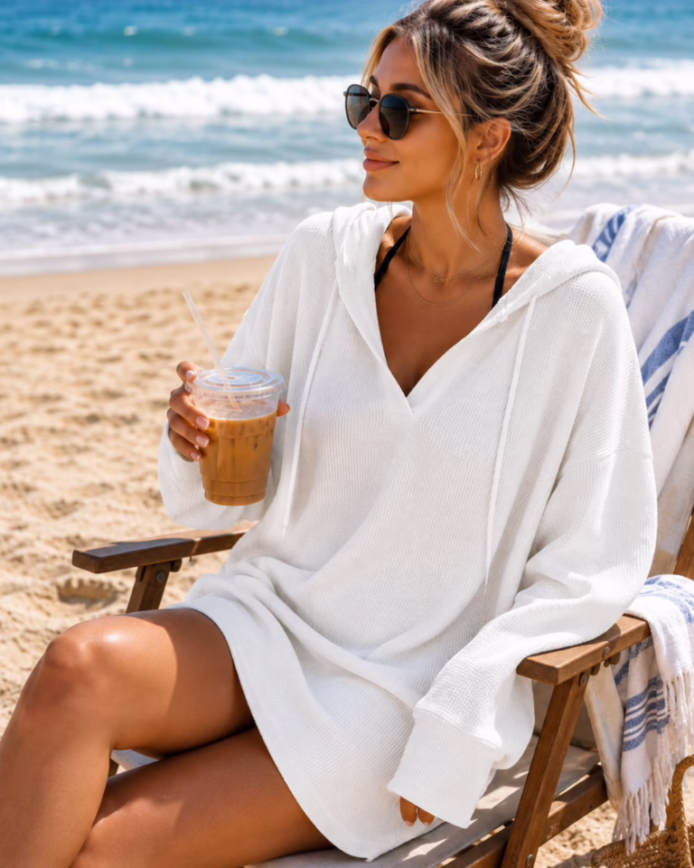 Waffle Knit Pullover