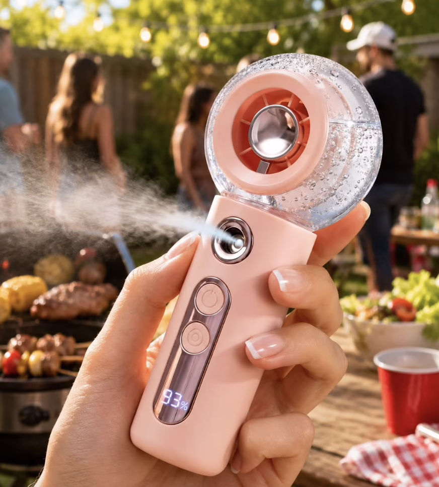 Handheld Misting Fan!