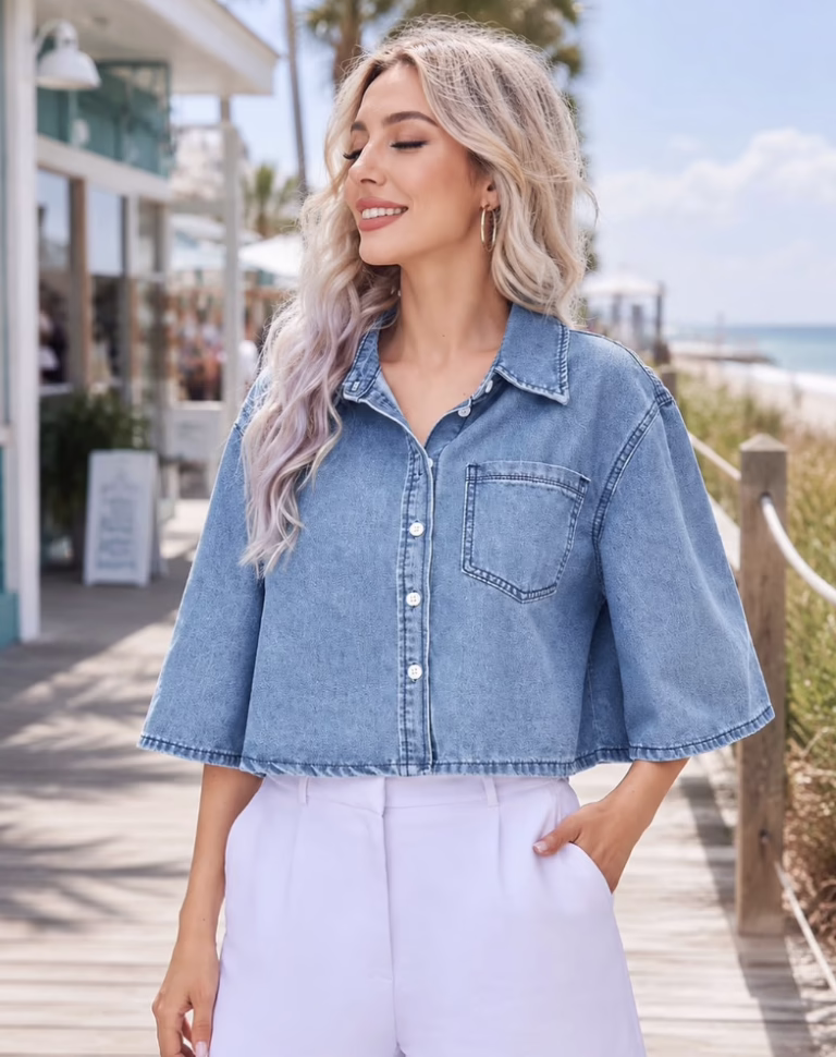 Crop Denim Shirt!
