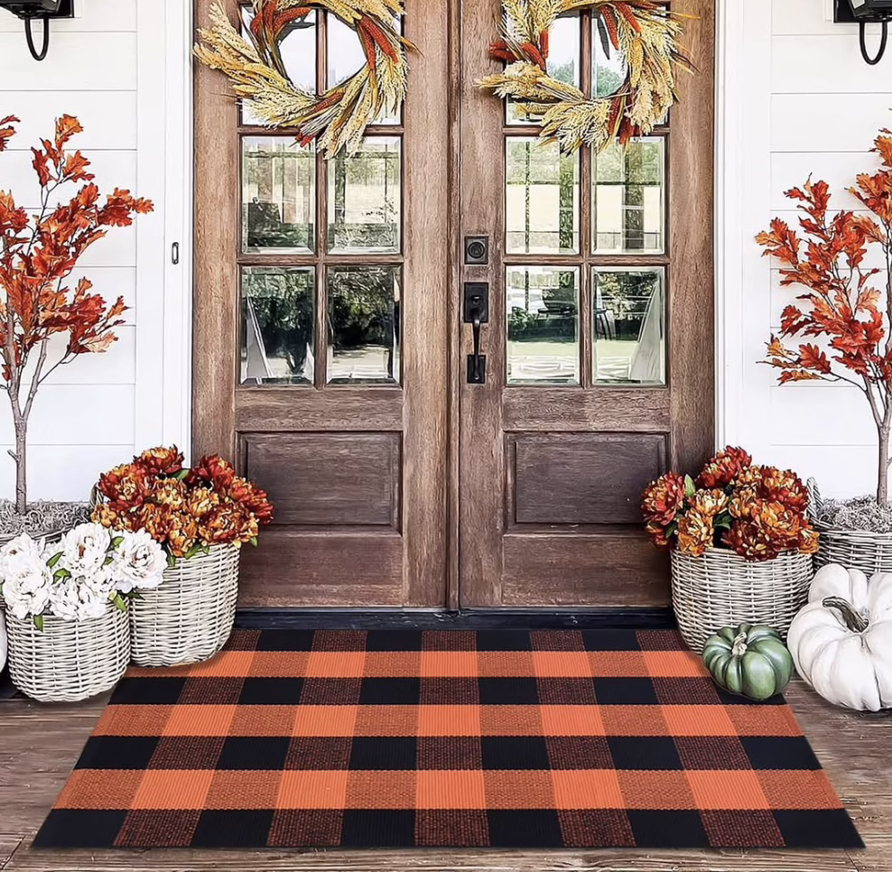 Plaid rug!
