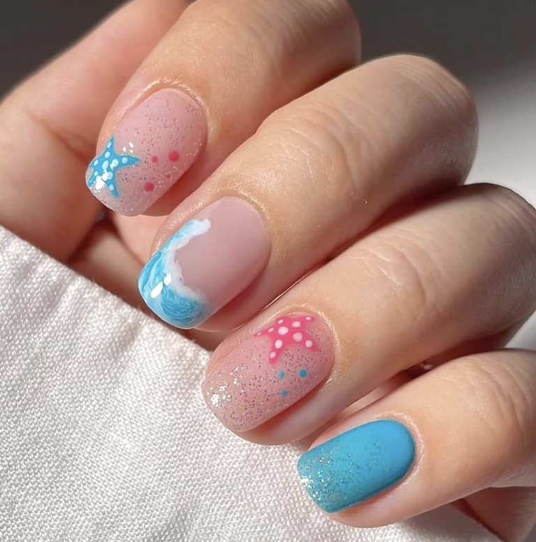 Wave french nails!