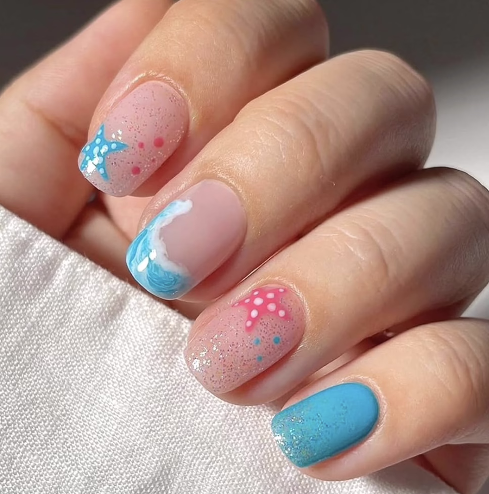 Wave french nails!