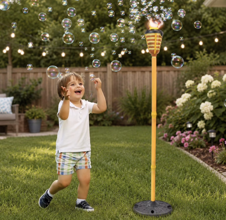 Tiki Torch Bubble Machine