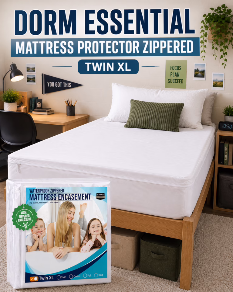 zippered waterproof mattress protector