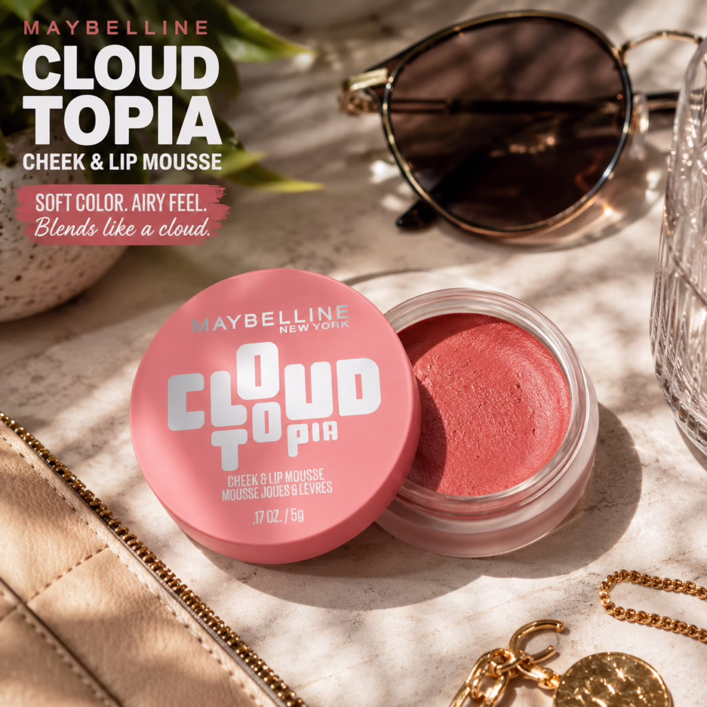 Maybelline Cloudtopia Blush & Lip Mousse