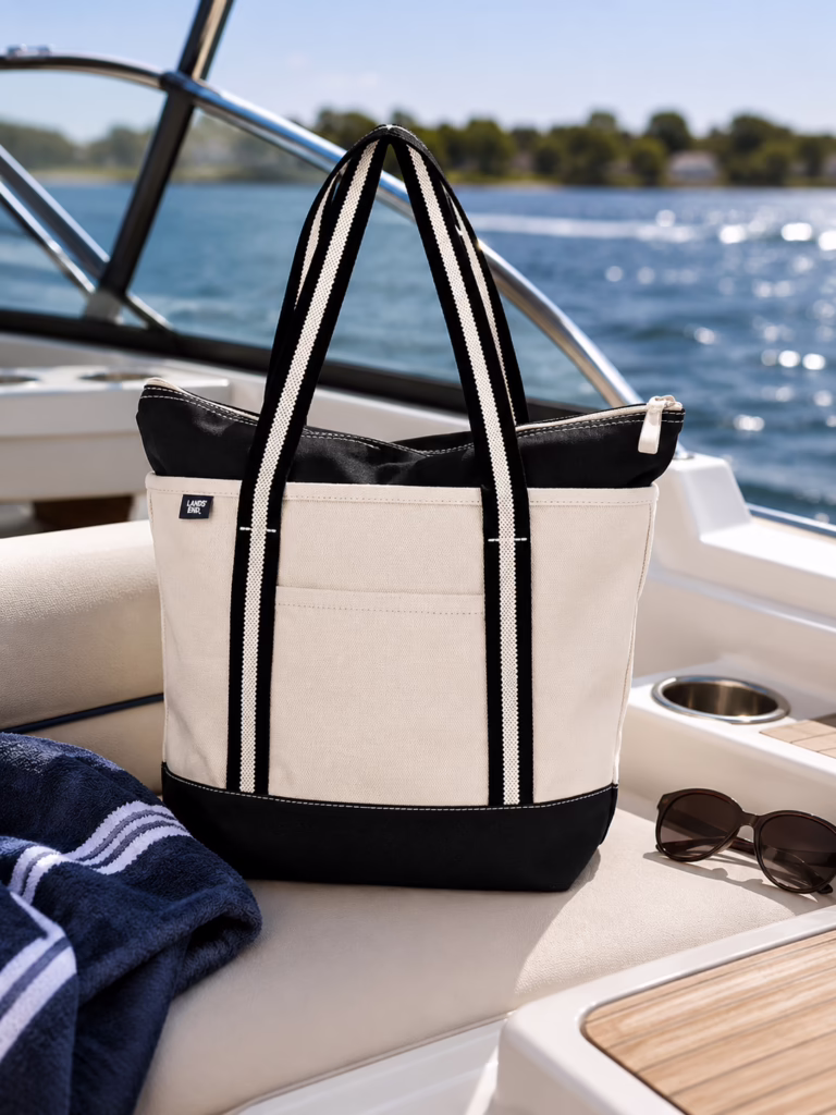 iconic Lands’ End boat tote