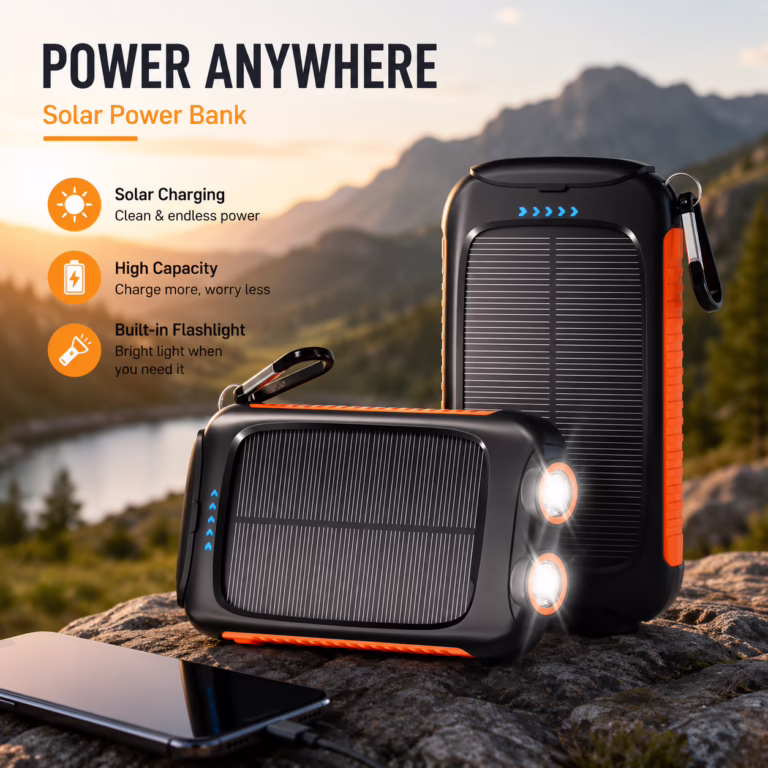 Solar portable power bank