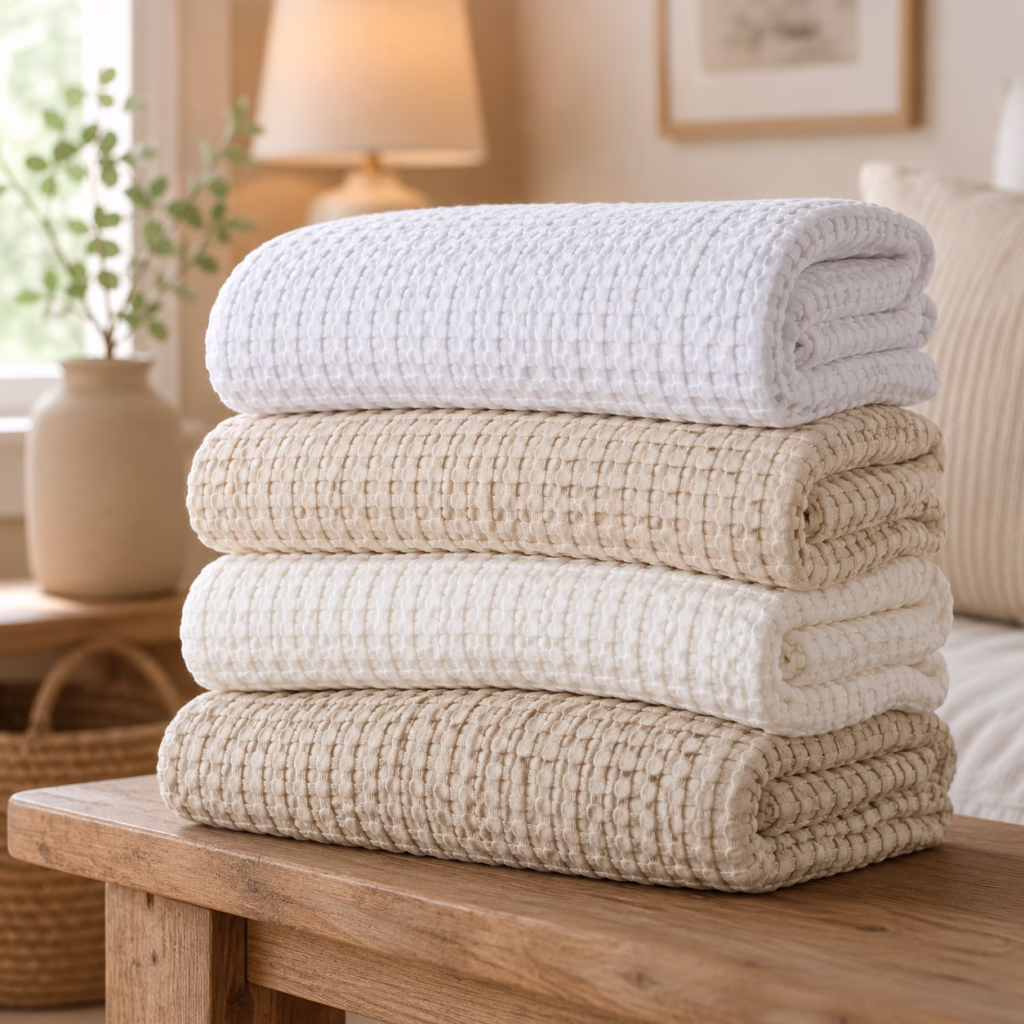 Waffle Blanket for hot sleeprs