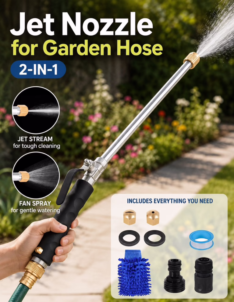2-in-1 Garden hose nozzle